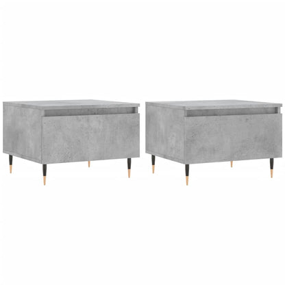 vidaXL Coffee Tables 2 pcs Concrete Grey 50x46x35 cm Engineered Wood