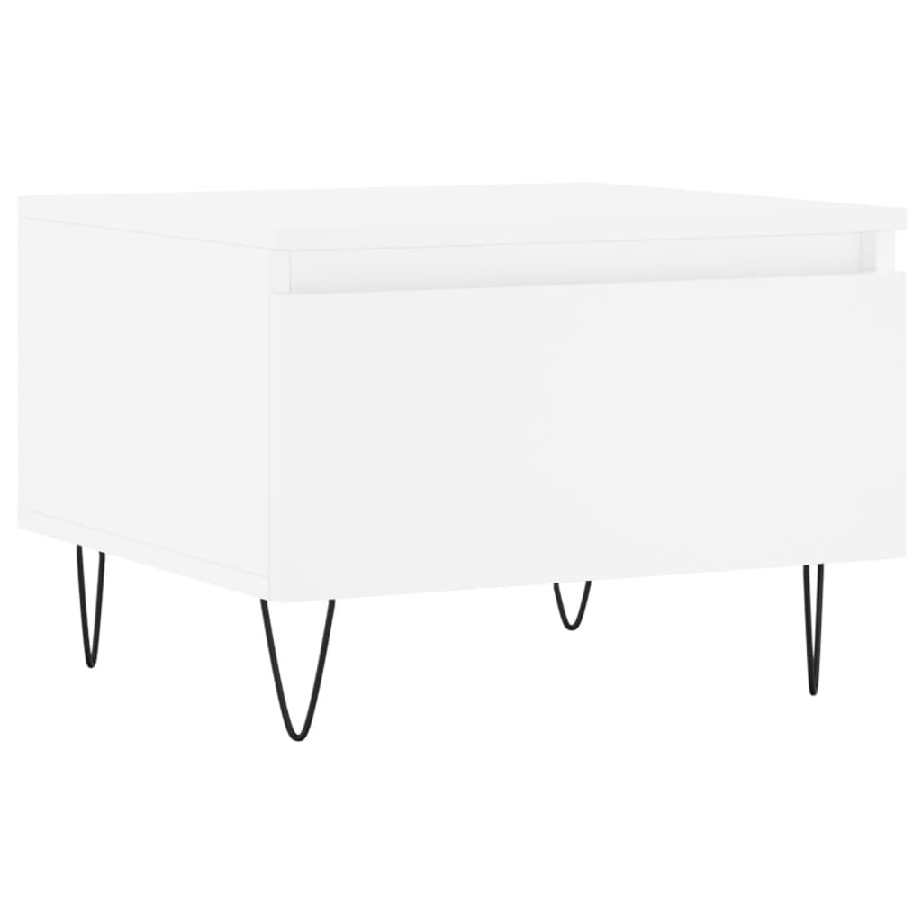 vidaXL Coffee Tables 2 pcs White 50x46x35 cm Engineered Wood