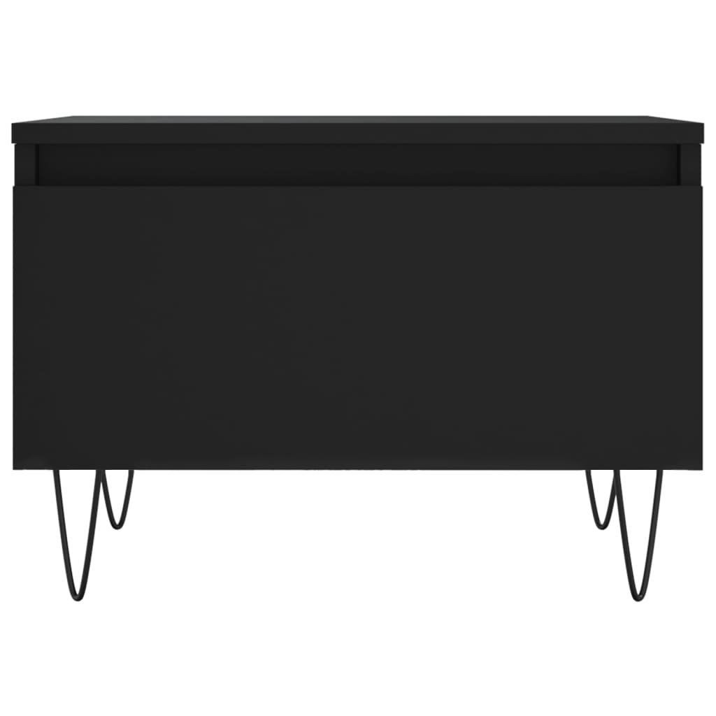 vidaXL Coffee Tables 2 pcs Black 50x46x35 cm Engineered Wood