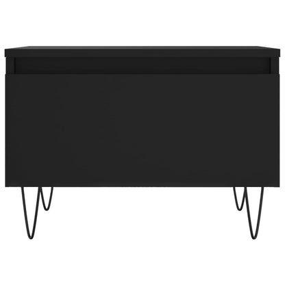 vidaXL Coffee Tables 2 pcs Black 50x46x35 cm Engineered Wood