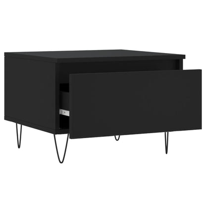 vidaXL Coffee Tables 2 pcs Black 50x46x35 cm Engineered Wood