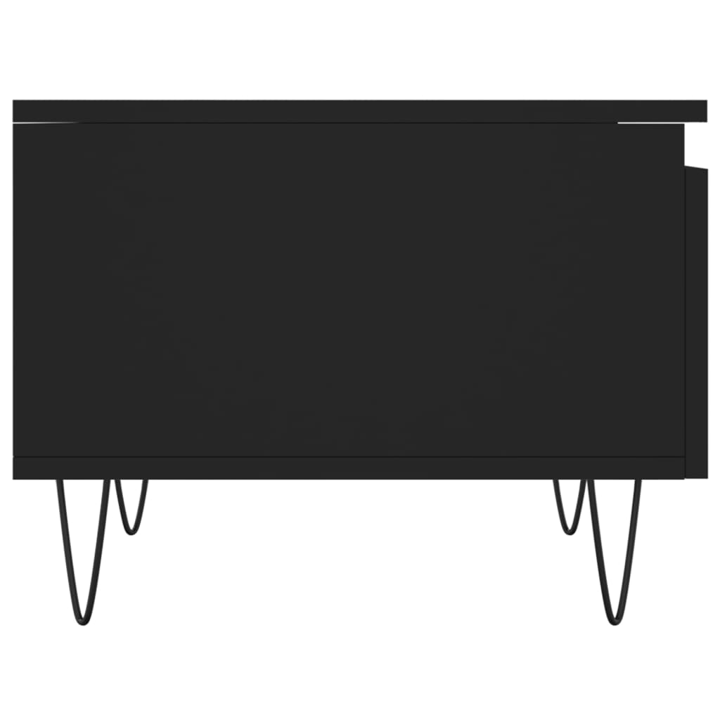 vidaXL Coffee Tables 2 pcs Black 50x46x35 cm Engineered Wood