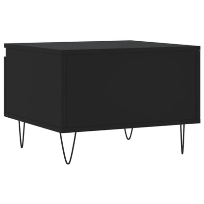 vidaXL Coffee Tables 2 pcs Black 50x46x35 cm Engineered Wood