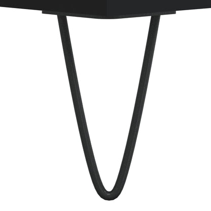 vidaXL Coffee Tables 2 pcs Black 50x46x35 cm Engineered Wood