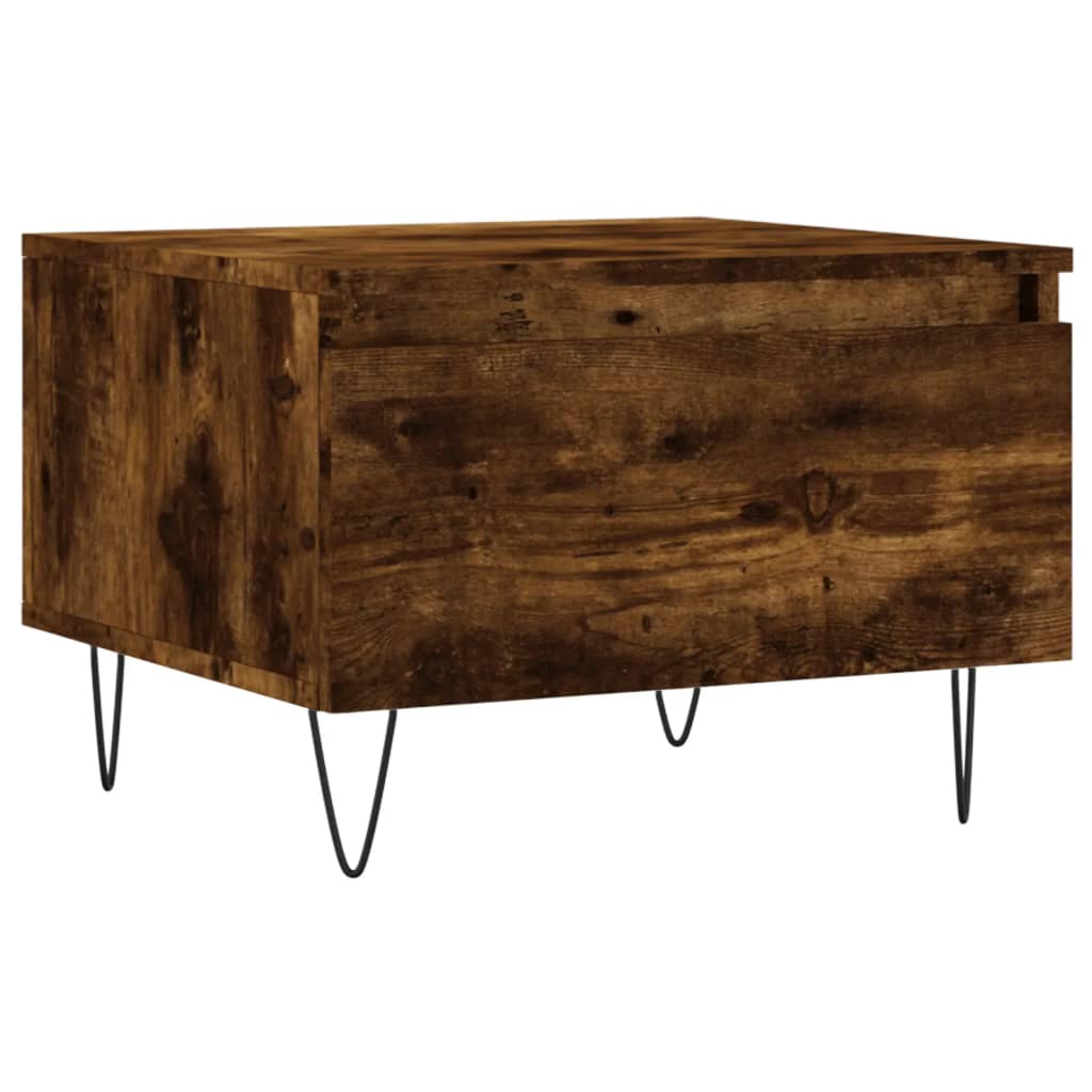 vidaXL Coffee Tables 2 pcs Smoked Oak 50x46x35 cm Engineered Wood