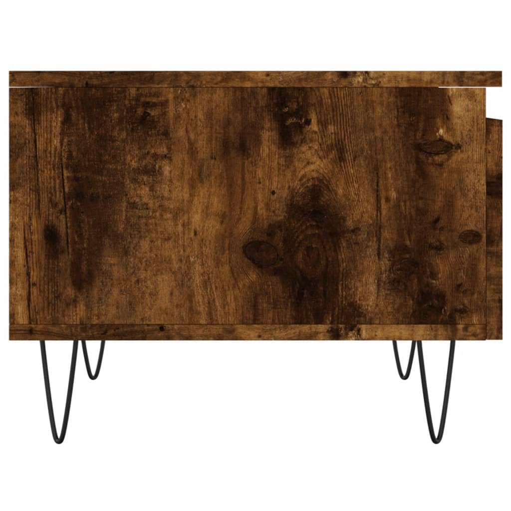 vidaXL Coffee Tables 2 pcs Smoked Oak 50x46x35 cm Engineered Wood