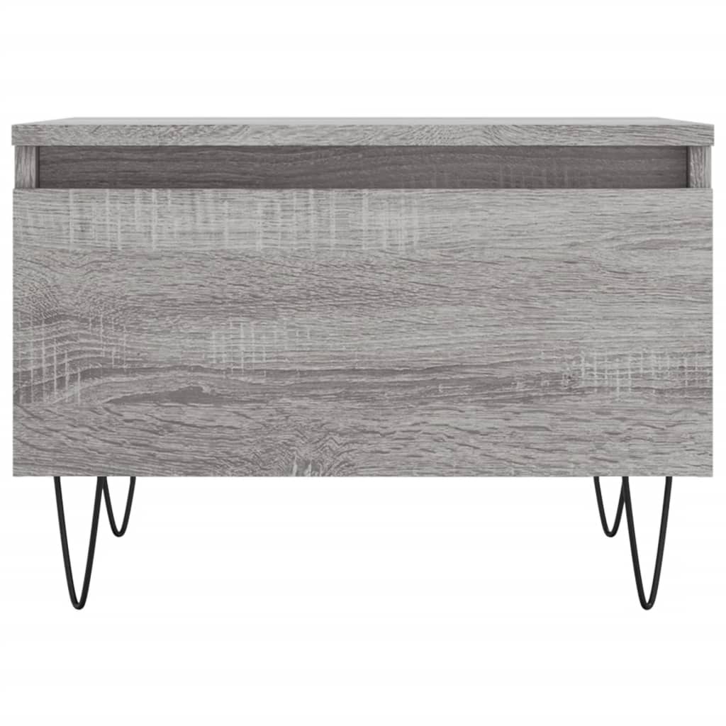 vidaXL Coffee Tables 2 pcs Grey Sonoma 50x46x35 cm Engineered Wood