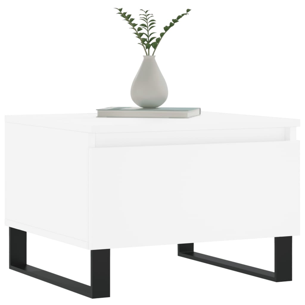 vidaXL Coffee Tables 2 pcs White 50x46x35 cm Engineered Wood