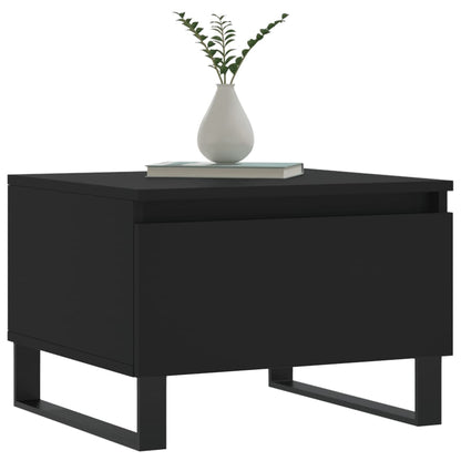 vidaXL Coffee Table Black 50x46x35 cm Engineered Wood