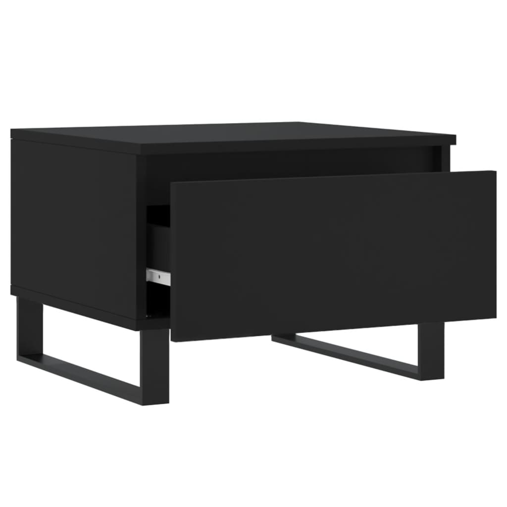 vidaXL Coffee Table Black 50x46x35 cm Engineered Wood