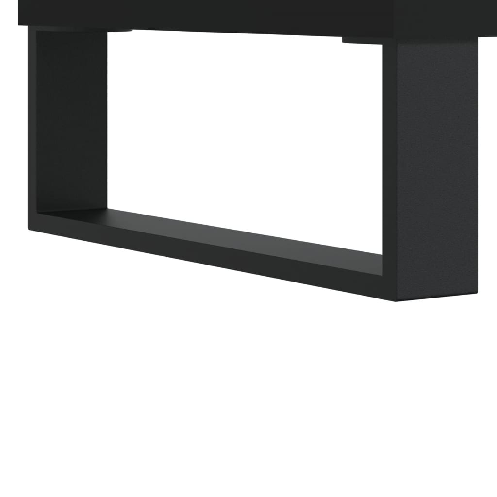 vidaXL Coffee Table Black 50x46x35 cm Engineered Wood