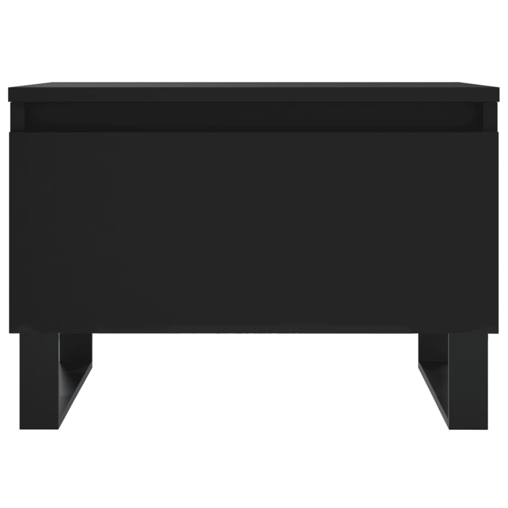 vidaXL Coffee Tables 2 pcs Black 50x46x35 cm Engineered Wood
