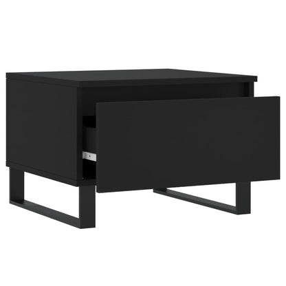 vidaXL Coffee Tables 2 pcs Black 50x46x35 cm Engineered Wood