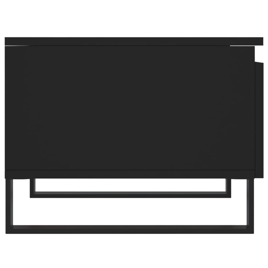 vidaXL Coffee Tables 2 pcs Black 50x46x35 cm Engineered Wood
