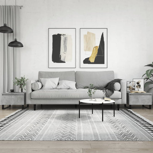vidaXL Coffee Tables 2 pcs Concrete Grey 50x46x35 cm Engineered Wood