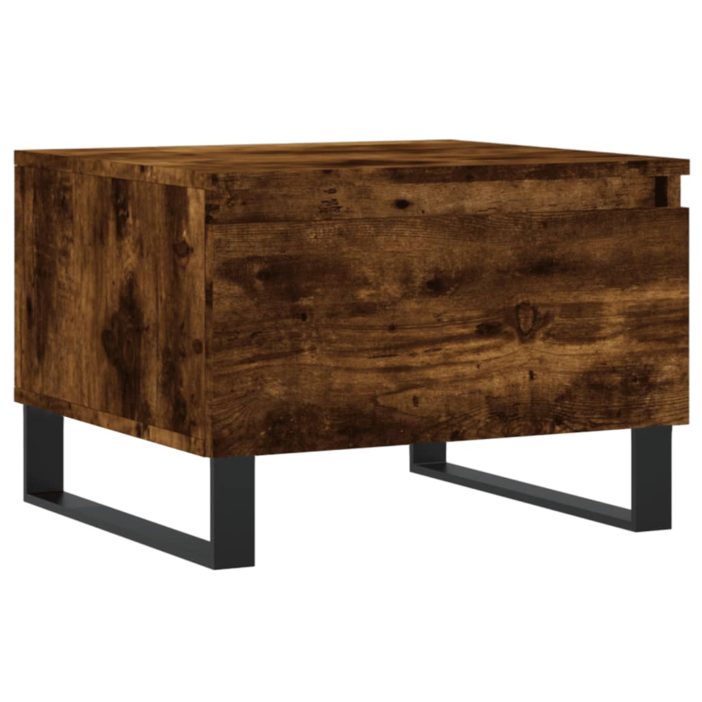 vidaXL Coffee Tables 2 pcs Smoked Oak 50x46x35 cm Engineered Wood