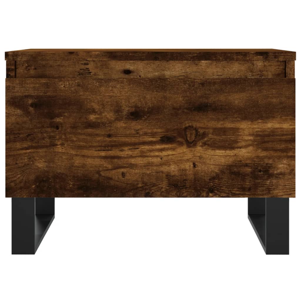 vidaXL Coffee Tables 2 pcs Smoked Oak 50x46x35 cm Engineered Wood
