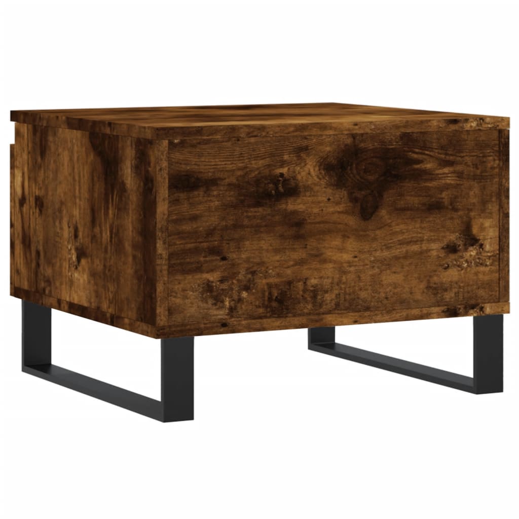 vidaXL Coffee Tables 2 pcs Smoked Oak 50x46x35 cm Engineered Wood