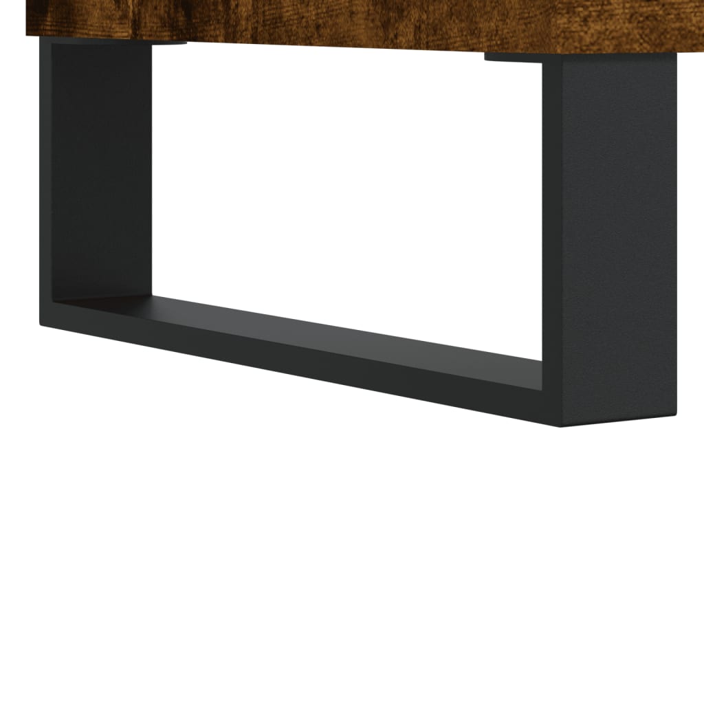 vidaXL Coffee Tables 2 pcs Smoked Oak 50x46x35 cm Engineered Wood