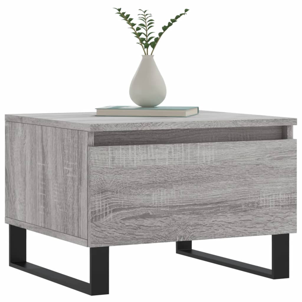 vidaXL Coffee Tables 2 pcs Grey Sonoma 50x46x35 cm Engineered Wood