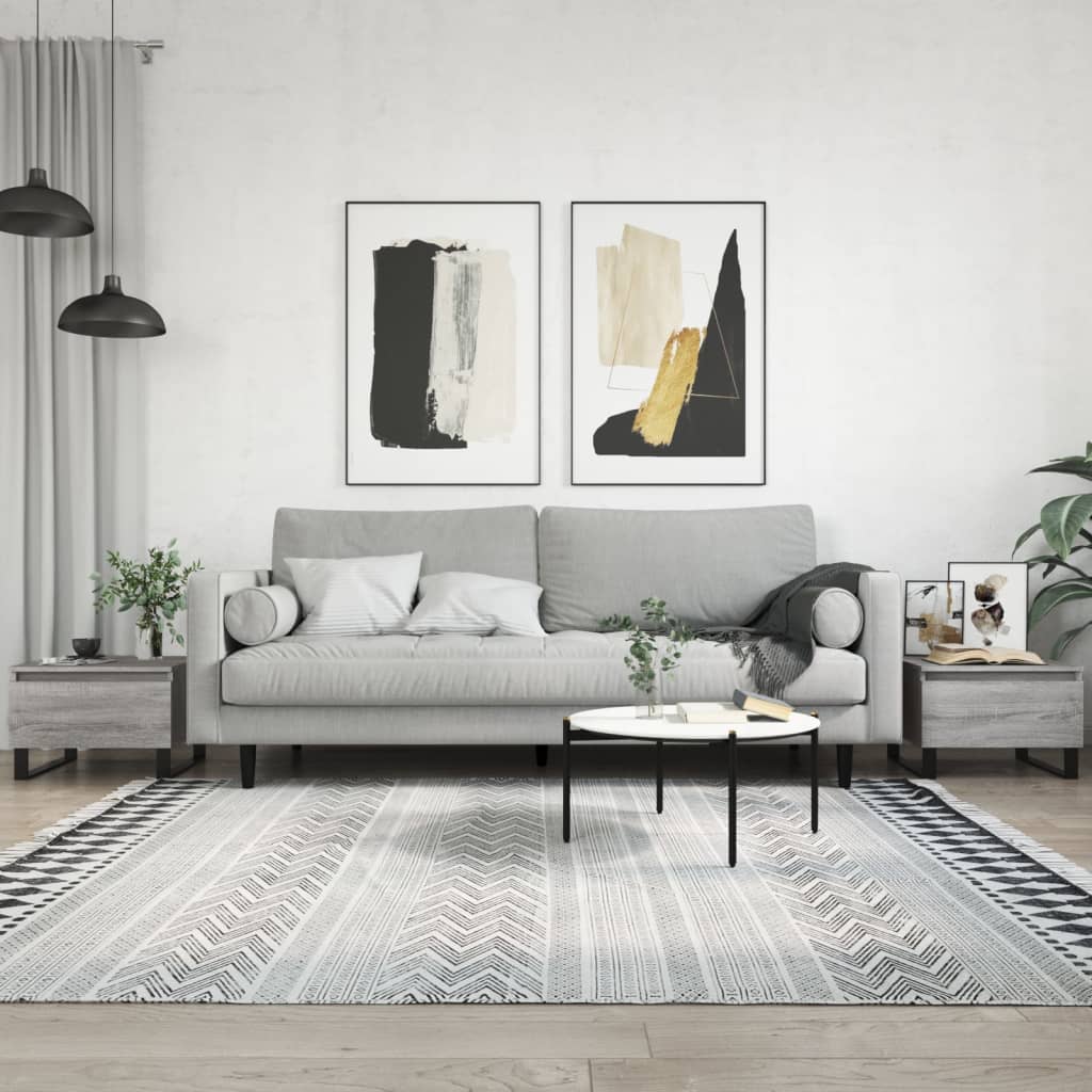 vidaXL Coffee Tables 2 pcs Grey Sonoma 50x46x35 cm Engineered Wood