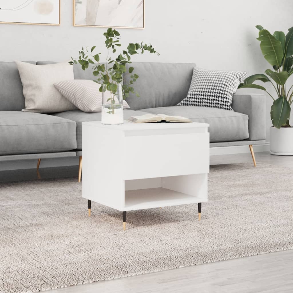 vidaXL Coffee Table White 50x46x50 cm Engineered Wood