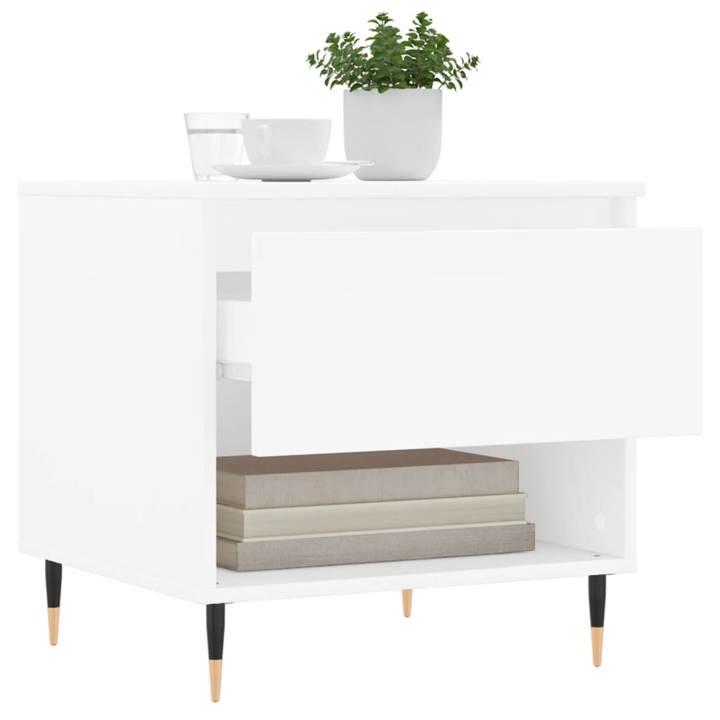 vidaXL Coffee Tables 2 pcs White 50x46x50 cm Engineered Wood