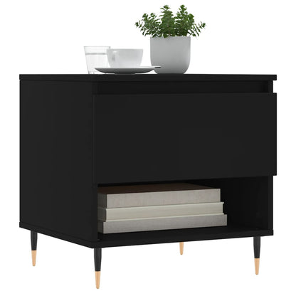vidaXL Coffee Table Black 50x46x50 cm Engineered Wood
