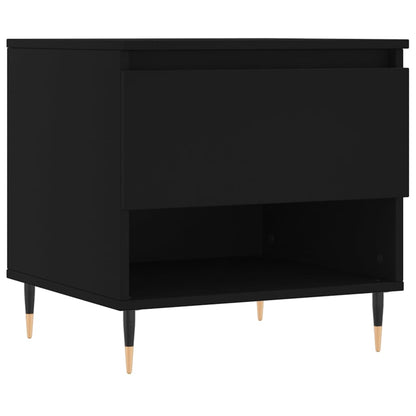 vidaXL Coffee Tables 2 pcs Black 50x46x50 cm Engineered Wood