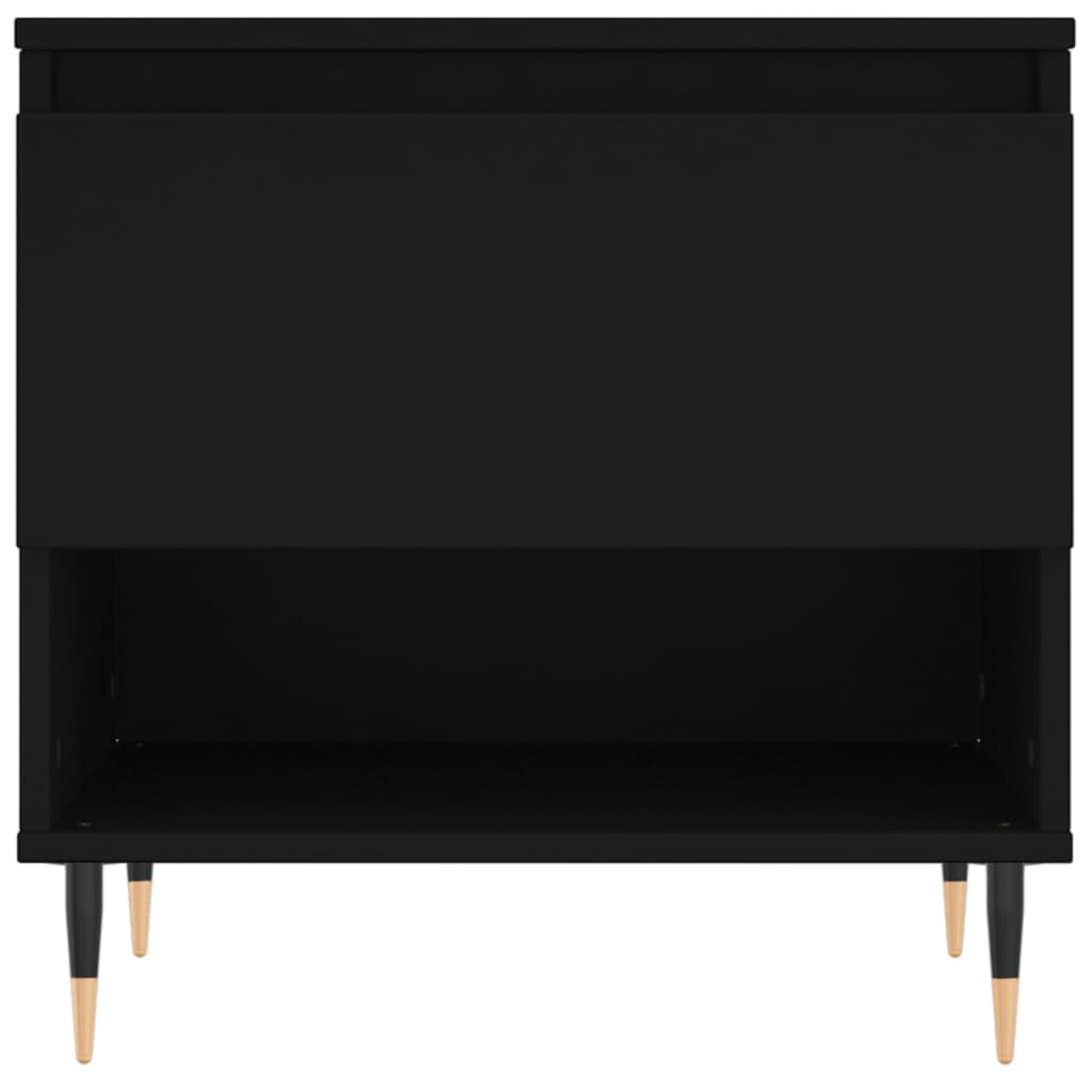 vidaXL Coffee Tables 2 pcs Black 50x46x50 cm Engineered Wood