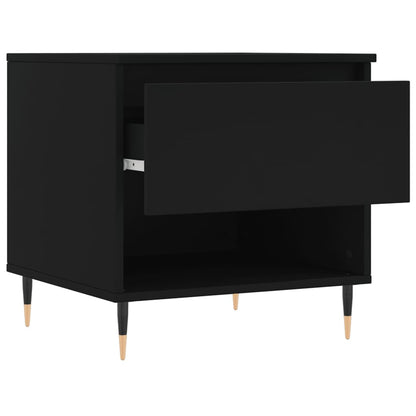 vidaXL Coffee Tables 2 pcs Black 50x46x50 cm Engineered Wood