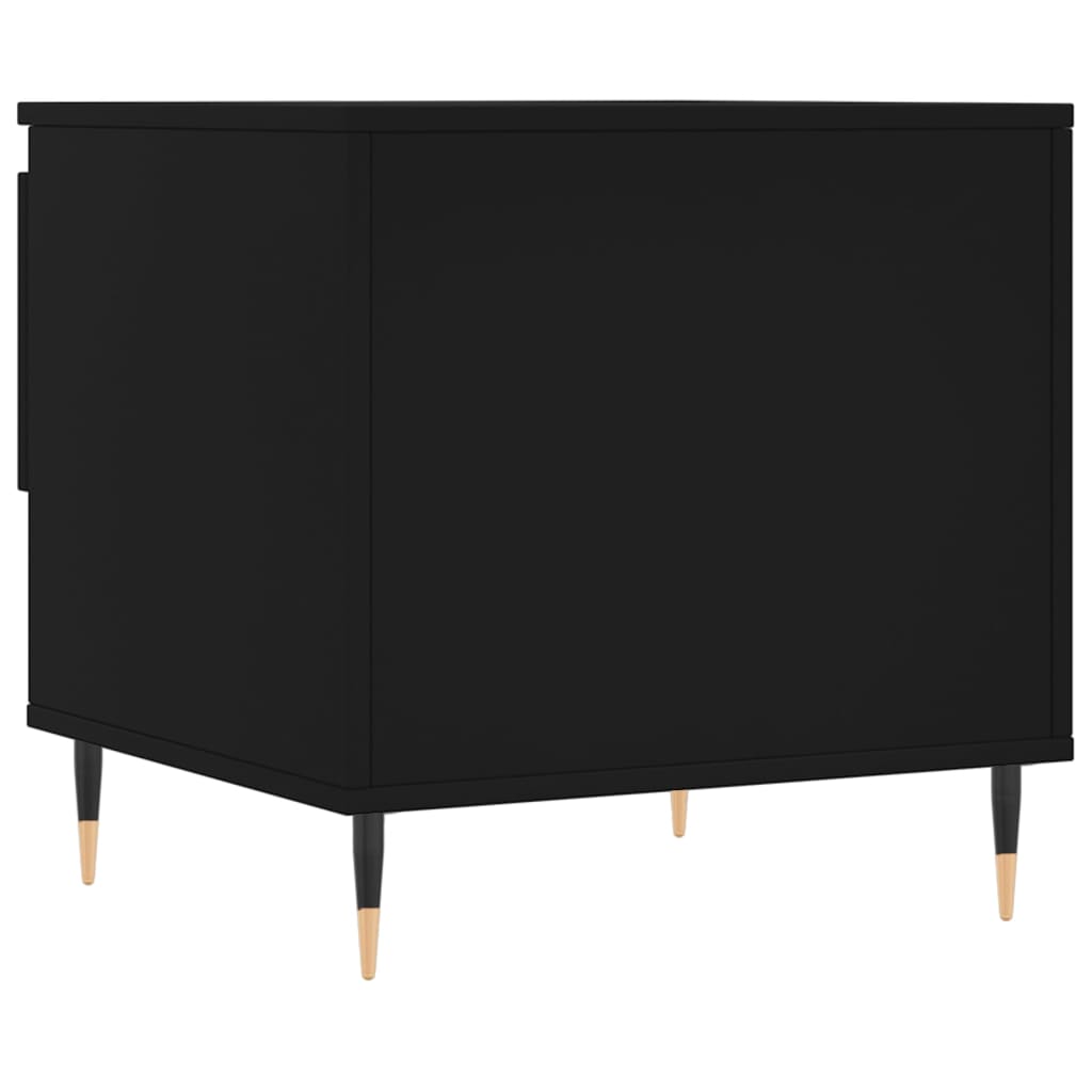 vidaXL Coffee Tables 2 pcs Black 50x46x50 cm Engineered Wood