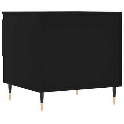 vidaXL Coffee Tables 2 pcs Black 50x46x50 cm Engineered Wood
