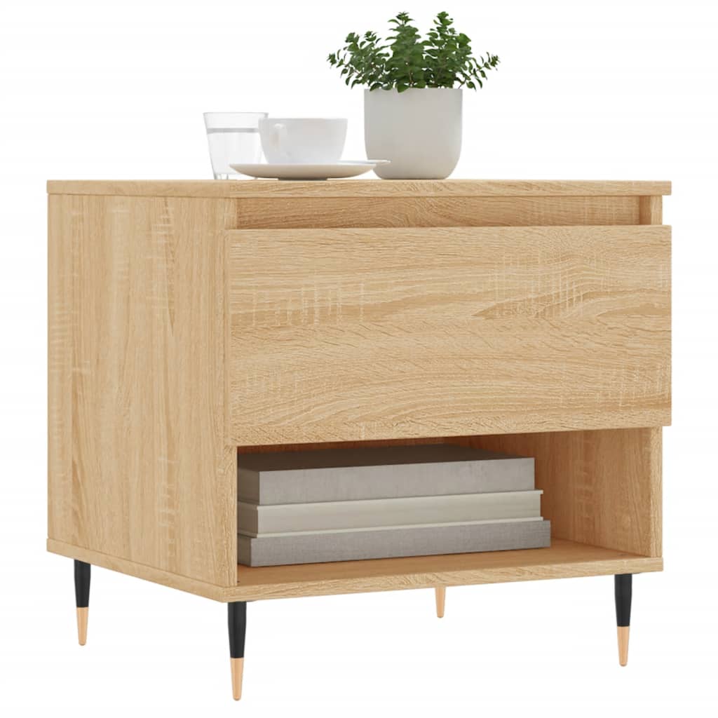 vidaXL Coffee Tables 2 pcs Sonoma Oak 50x46x50 cm Engineered Wood