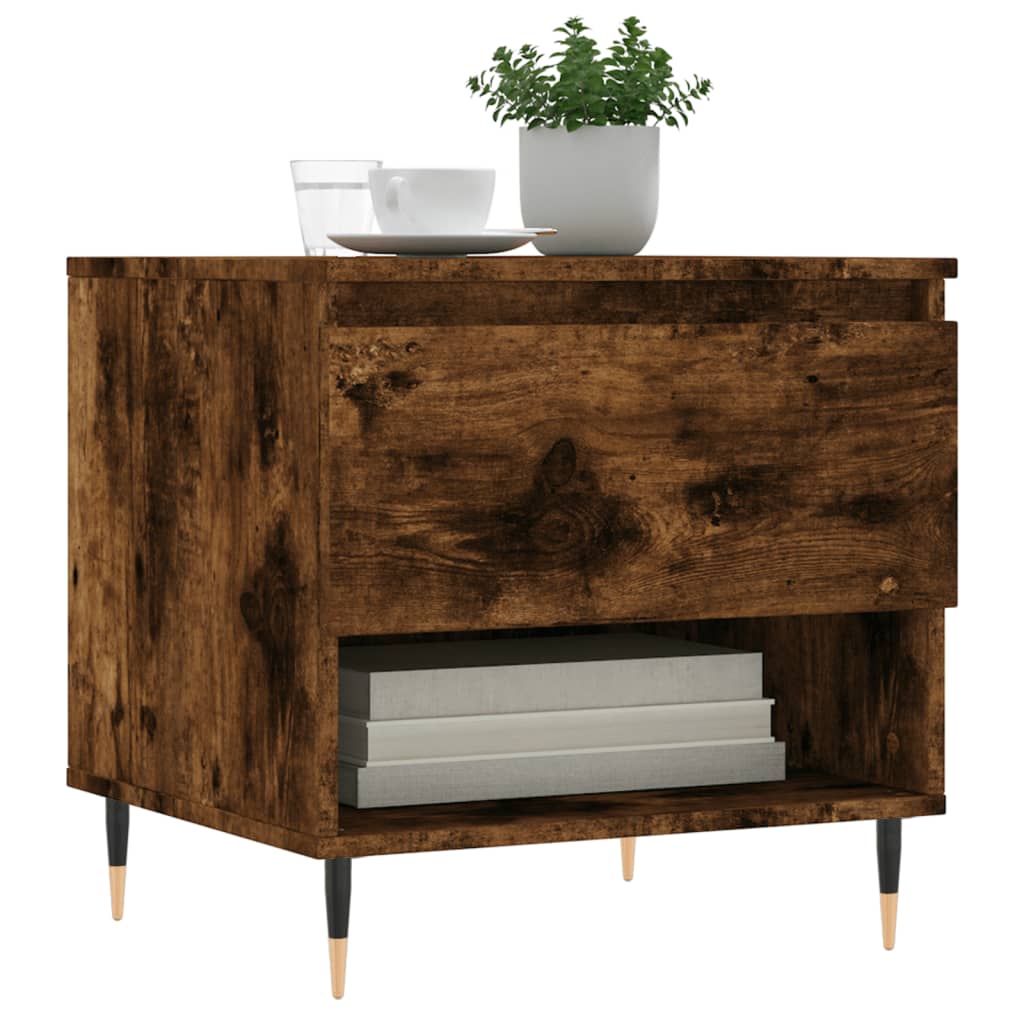 vidaXL Coffee Tables 2 pcs Smoked Oak 50x46x50 cm Engineered Wood