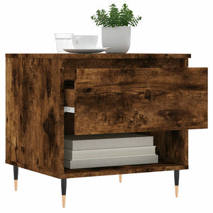 vidaXL Coffee Tables 2 pcs Smoked Oak 50x46x50 cm Engineered Wood
