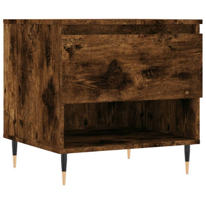 vidaXL Coffee Tables 2 pcs Smoked Oak 50x46x50 cm Engineered Wood