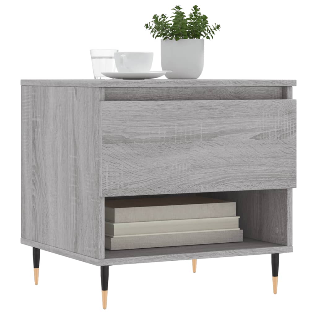 vidaXL Coffee Tables 2 pcs Grey Sonoma 50x46x50 cm Engineered Wood