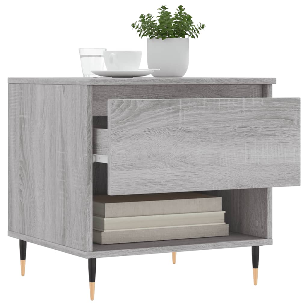 vidaXL Coffee Tables 2 pcs Grey Sonoma 50x46x50 cm Engineered Wood