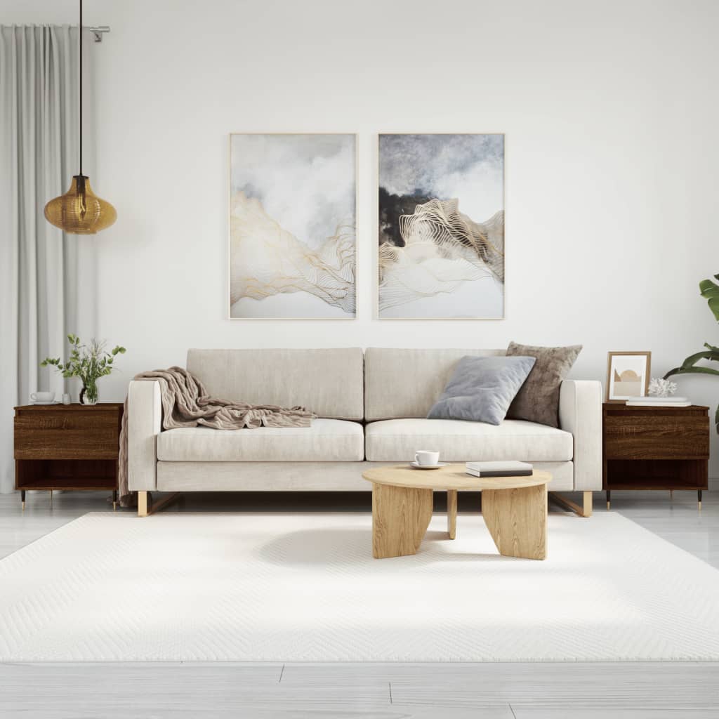 vidaXL Coffee Tables 2 pcs Brown Oak 50x46x50 cm Engineered Wood