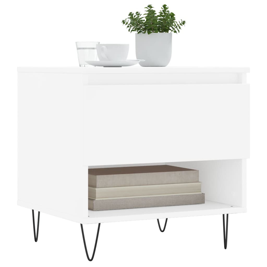 vidaXL Coffee Table White 50x46x50 cm Engineered Wood