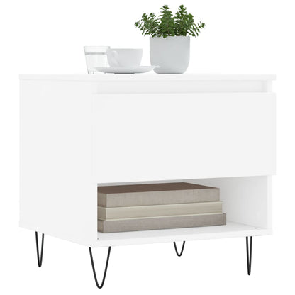 vidaXL Coffee Table White 50x46x50 cm Engineered Wood
