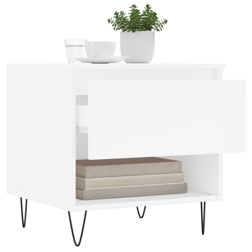 vidaXL Coffee Table White 50x46x50 cm Engineered Wood