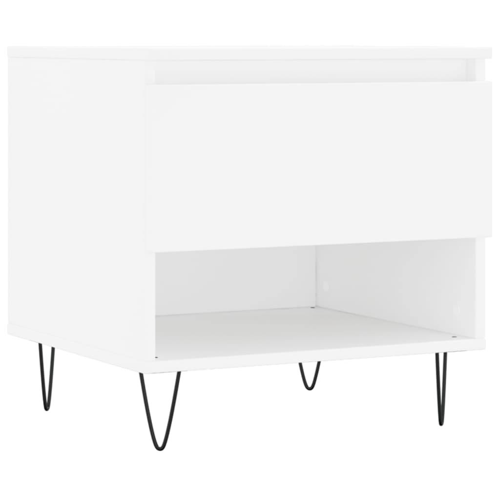 vidaXL Coffee Tables 2 pcs White 50x46x50 cm Engineered Wood