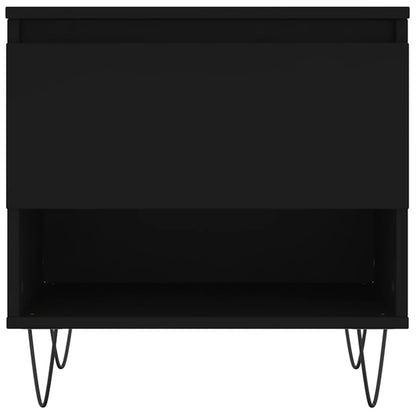 vidaXL Coffee Table Black 50x46x50 cm Engineered Wood