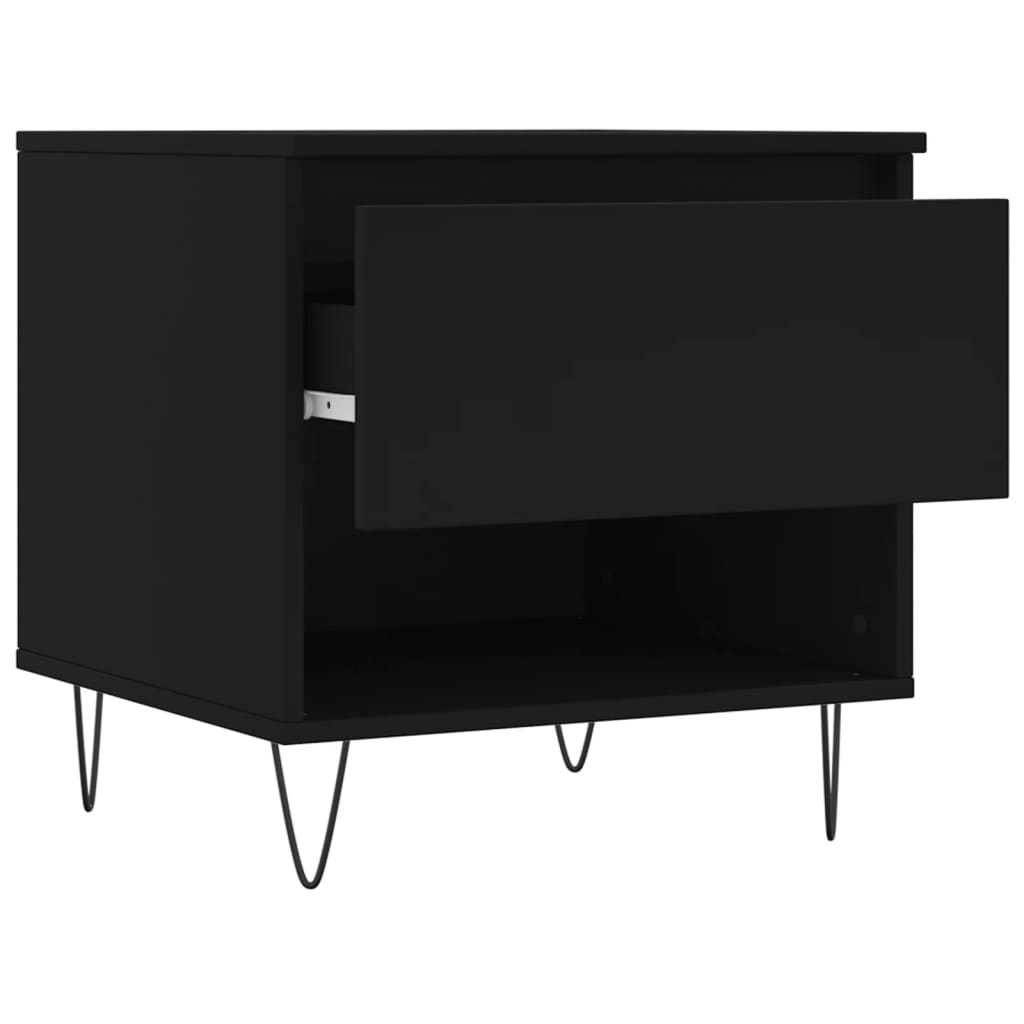vidaXL Coffee Table Black 50x46x50 cm Engineered Wood