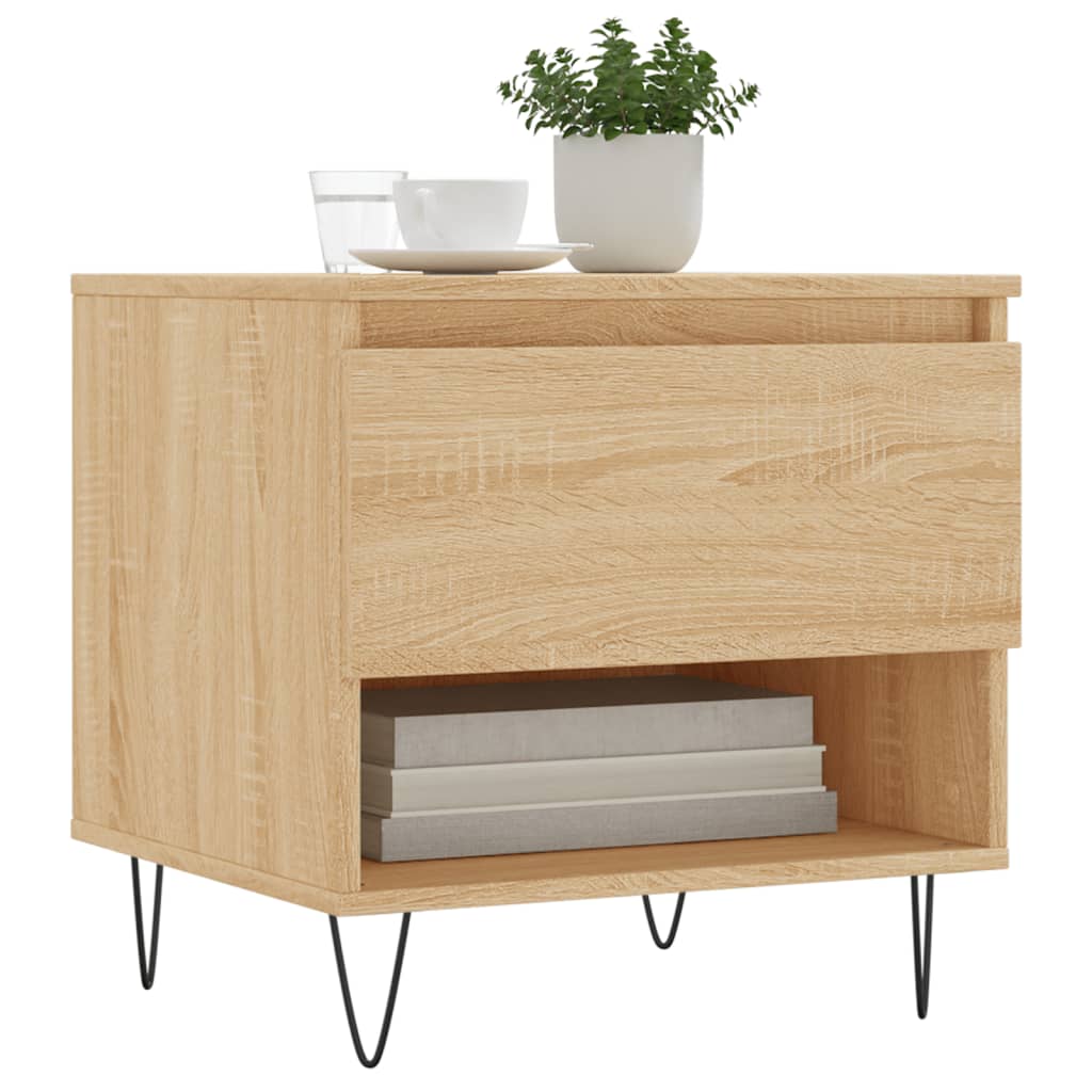 vidaXL Coffee Tables 2 pcs Sonoma Oak 50x46x50 cm Engineered Wood