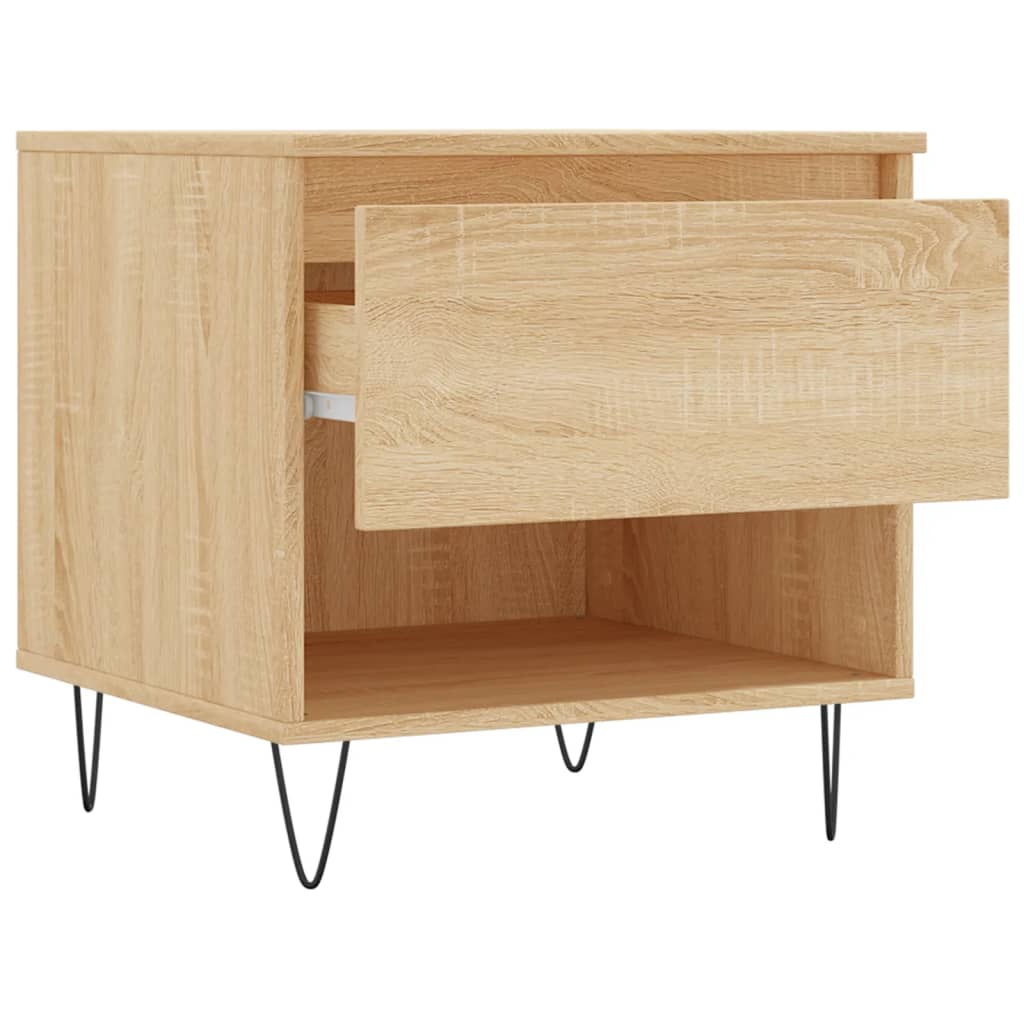 vidaXL Coffee Tables 2 pcs Sonoma Oak 50x46x50 cm Engineered Wood