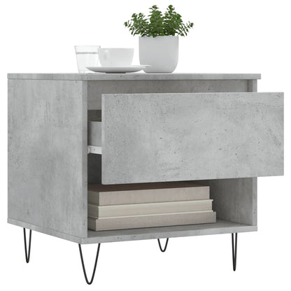 vidaXL Coffee Tables 2 pcs Concrete Grey 50x46x50 cm Engineered Wood