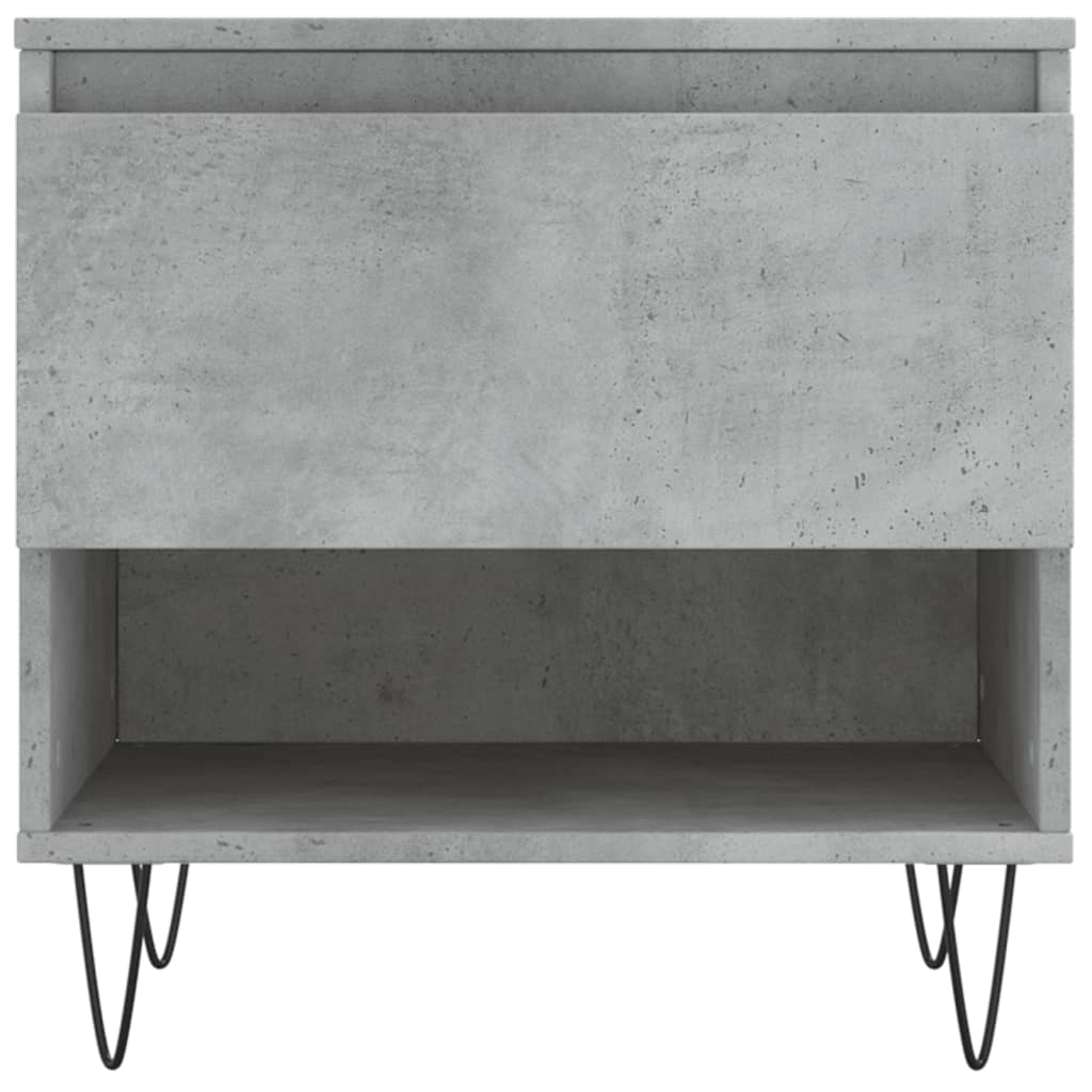 vidaXL Coffee Tables 2 pcs Concrete Grey 50x46x50 cm Engineered Wood
